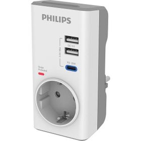Philips CHP8010W/10 380 Joules PD 20 W Beyaz Akım Korumalı Priz
