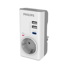 Philips CHP8010W/10 380 Joules PD 20 W Beyaz Akım Korumalı Priz