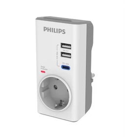 Philips CHP8010W/10 380 Joules PD 20 W Beyaz Akım Korumalı Priz