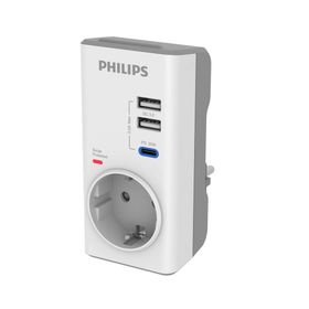Philips CHP8010W/10 380 Joules PD 20 W Beyaz Akım Korumalı Priz