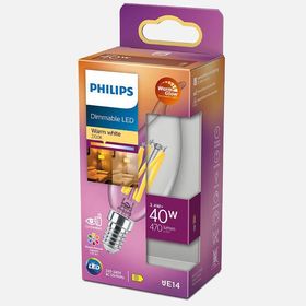 Philips Classic BA35 Cl 3.4 W Sıcak Beyaz E14 LED Ampul