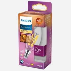 Philips Classic BA35 Cl 3.4 W Sıcak Beyaz E14 LED Ampul