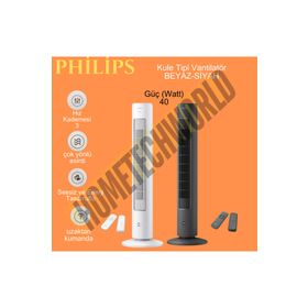 Philips CX553 5000 Serisi Beyaz Kule Tipi Fanlı Vantilatör