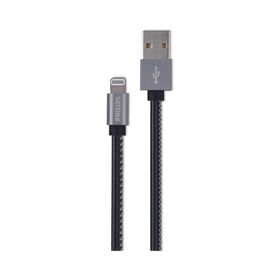 Philips DLC2508B Siyah 1.2 m Deri MFI Lisanslı Lightning Kablo