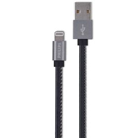 Philips DLC2508B Siyah 1.2 m Deri MFI Lisanslı Lightning Kablo