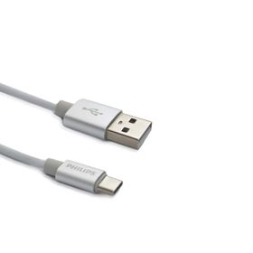 Philips DLC2528M Gri 1.2 m Elastik Type-C Kablo