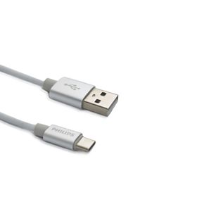 Philips DLC2528M Gri 1.2 m Elastik Type-C Kablo