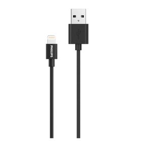 Philips DLC3106V MFI Apple Lisanslı USB-A to Lightning 2 mt Siyah Hızlı Şarj ve Data Kablosu