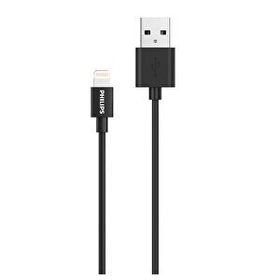 Philips DLC3106V MFI Apple Lisanslı USB-A to Lightning 2 mt Siyah Hızlı Şarj ve Data Kablosu
