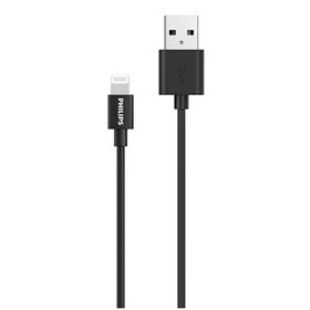 Philips DLC3106V MFI Apple Lisanslı USB-A to Lightning 2 mt Siyah Hızlı Şarj ve Data Kablosu