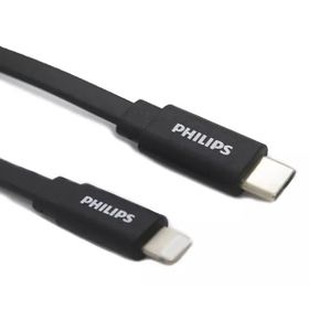 Philips DLC9543V/97 MFI USB-C Lightning 1.2 mt Siyah Şarj Kablosu