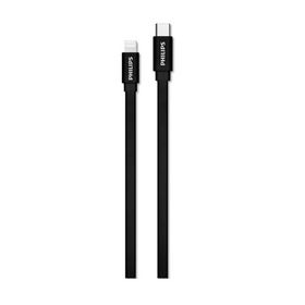 Philips DLC9543V/97 MFI USB-C Lightning 1.2 mt Siyah Şarj Kablosu
