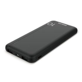 Philips DLP1812PB 10.000 mAh 2X USB-A 2.1 A USB-C Çıkış PD Siyah Taşınabilir Şarj Cihazı