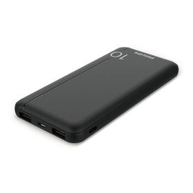 Philips DLP1812PB 10.000 mAh 2X USB-A 2.1 A USB-C Çıkış PD Siyah Taşınabilir Şarj Cihazı
