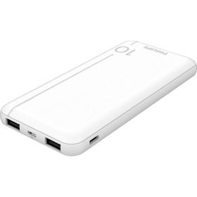 Philips DLP1812PW 10.000 Mah 2X USB-A 2.1 A USB-C Çıkış PD Beyaz Taşınabilir Şarj Cihazı