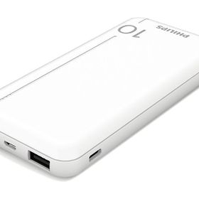 Philips DLP1812PW 10.000 Mah 2X USB-A 2.1 A USB-C Çıkış PD Beyaz Taşınabilir Şarj Cihazı