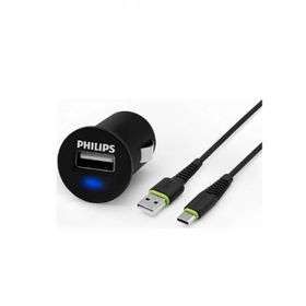 Philips DLP2520C Araç İçi Şarj Adaptörü 2.1A 1.2 m USB - USB C Şarj Kablosu