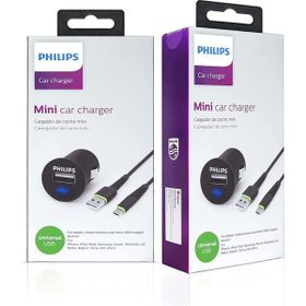 Philips DLP2520U/97 USB Araç Şarj Cihazı 2.1A + Micro USB 1.2 mt Şarj Kablosu