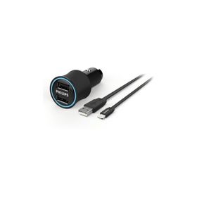 Philips DLP2553U Siyah Lightning Araç Şarj Cihazı