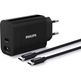 Philips DLP2621C-12 1 mt Kablolu Type-C + USB-A 30W Duvar Şarj Adaptörü