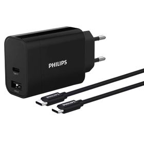 Philips DLP2621C-12 1 mt Kablolu Type-C + USB-A 30W Duvar Şarj Adaptörü