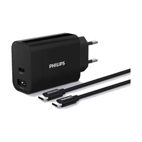 Philips DLP2621C-12 1 mt Kablolu Type-C + USB-A 30W Duvar Şarj Adaptörü