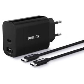 Philips DLP2621C-12 1 mt Kablolu Type-C + USB-A 30W Duvar Şarj Adaptörü