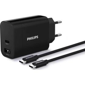 Philips DLP2621C-12 1 mt Kablolu Type-C + USB-A 30W Duvar Şarj Adaptörü