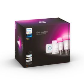 Philips E27 Hue 9-75 Watt Renkli 2'li Kumandalı Bluetooth Özellikli Akıllı Başlangıç Seti