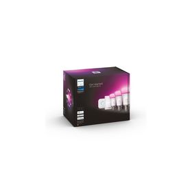 Philips E27 Hue Renkli 3'lü Kumandalı Bluetooth Özellikli Akıllı Başlangıç Seti