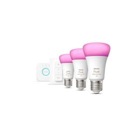 Philips E27 Hue Renkli 3'lü Kumandalı Bluetooth Özellikli Akıllı Başlangıç Seti