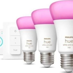 Philips E27 Hue Renkli 3'lü Kumandalı Bluetooth Özellikli Akıllı Başlangıç Seti