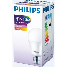 Philips Essential 10.5-70W Sarı Işık E27 Normal Duy Led Ampul