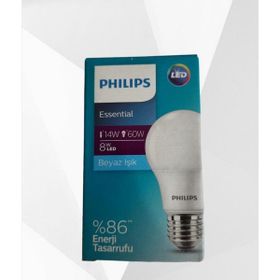 Philips Essential 8W-60W E27 6500K 230V Beyaz Işık Led Ampul