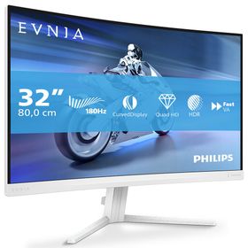 Philips Evnia 32M2C5501/00 31.5 inç 180Hz 0.5ms 2K Curved Beyaz Oyuncu Monitörü