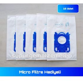 Philips FC 8130 FC 8131 Easy Life 10 Adet Uyumlu Süpürge Toz Torba