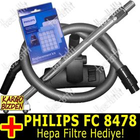 Philips FC 8478 PowerPro Compact Süpürge Filtreli Hortum Seti