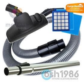 Philips FC 8672 PowerPro Active Süpürge Hortumu Emici Başlık Boru Hepa Filtre 2 Ad Sünger Hortum