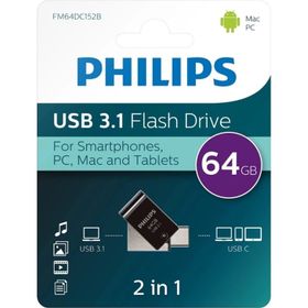 Philips FM64DC152B Type-C 64 GB Flash Bellek