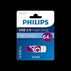 Philips FM64FD05B 64 GB Vivid Mor USB 2.0 Flash Disk