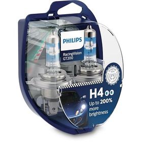 Philips H4 %200 Racing Vision GT200 2 Adet Ampül Seti