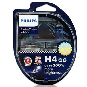Philips H4 %200 Racing Vision GT200 2 Adet Ampül Seti