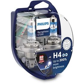 Philips H4 %200 Racing Vision GT200 2 Adet Ampül Seti