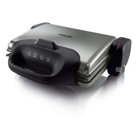 Philips HD4407/20 2000 W 4 Adet Pişirme Kapasiteli Teflon Çıkarılabilir Plakalı Izgara ve Tost Makinesi