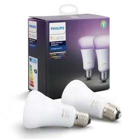 Philips Hue 2'li Ekopaket E27 Bluetooth Özellikli WCA 9 75 W Renkli Akıllı Ampul