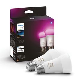 Philips Hue 2'li Ekopaket E27 Bluetooth Özellikli WCA 9 75 W Renkli Akıllı Ampul