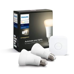 Philips Hue E27 Beyaz 2'li Single Bulb Ekopaket Akıllı Ampul