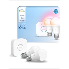 Philips Hue Essential 806 Lumen 60W E27 2'li Akıllı LED Ampul