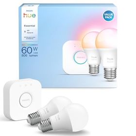 Philips Hue Essential 806 Lumen 60W E27 2'li Akıllı LED Ampul