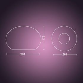 Philips Hue Wca Flourish ‎Beyaz Masa Lambası